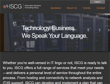 Tablet Screenshot of iscg.net